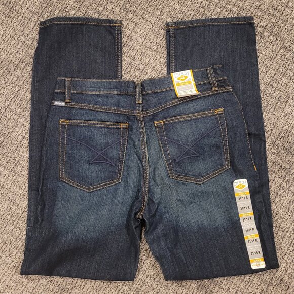New Dark Wash Jeans Boot cut Juniors Size 11 Cinch Brand Western - Picture 1 of 5